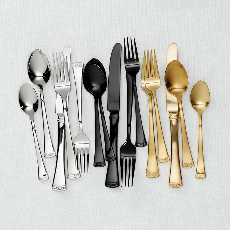 Portola Black 20-Piece Flatware Set – Lenox Corporation