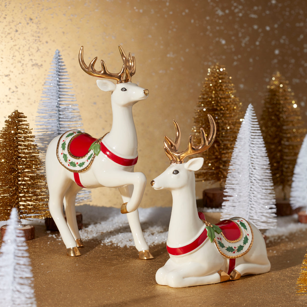 Legami Milano Illuminated Christmas Metallic Figure Reindeer