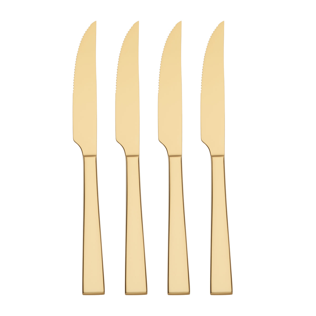 Ivy Way Black Mirror 4-Piece Steak Knife Set