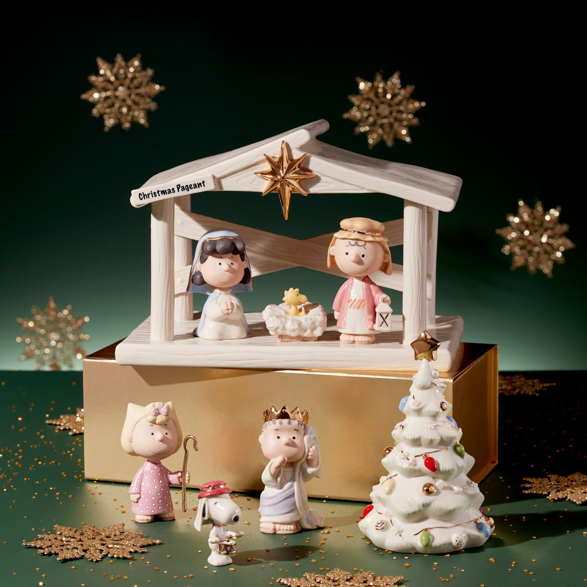 Peanuts The Christmas Pageant & Creche 8-Piece Set – Lenox