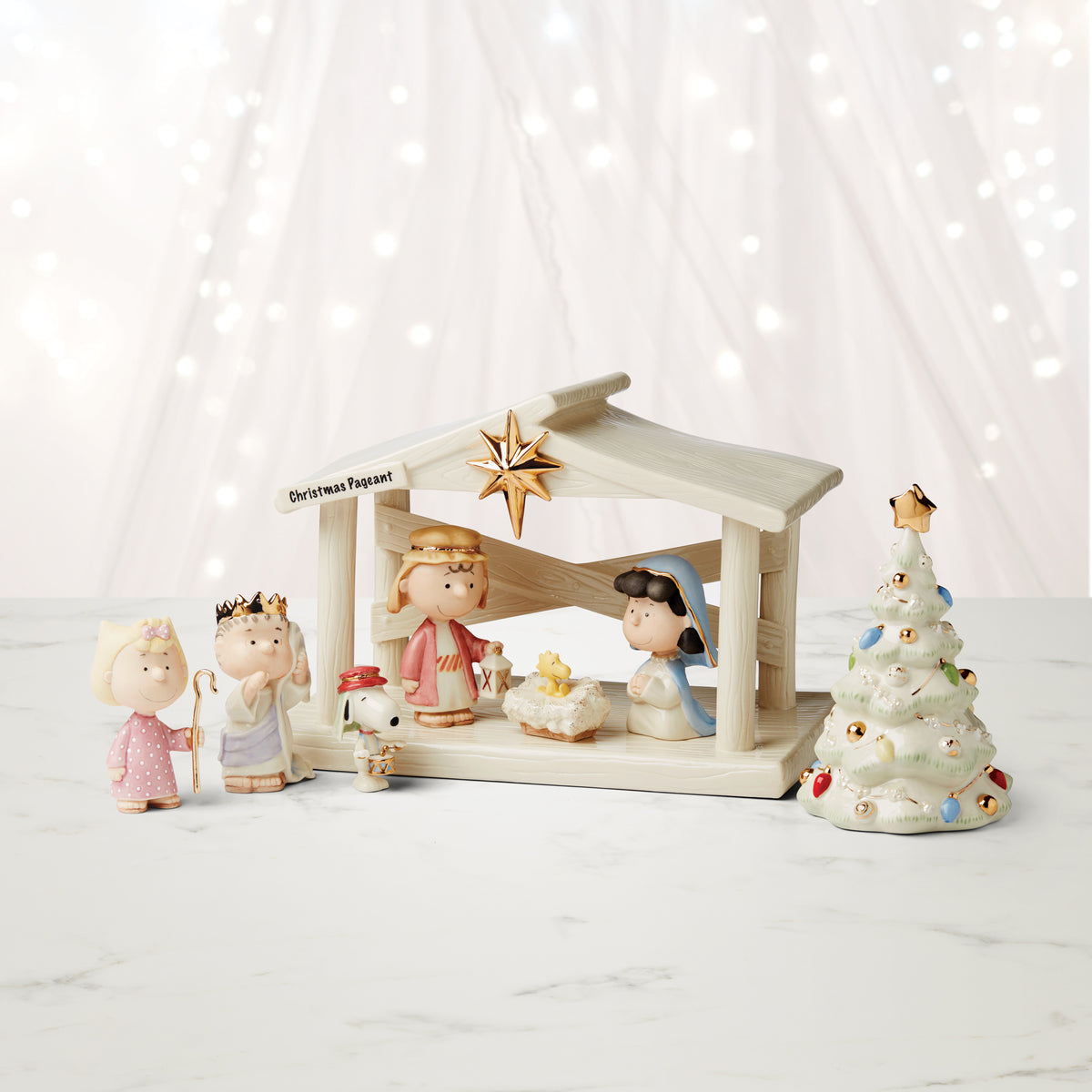 Peanuts The Christmas Pageant & Creche 8-Piece Set – Lenox