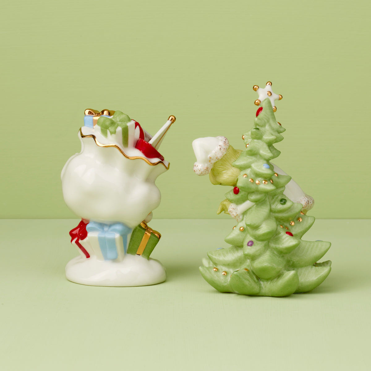 Lenox Grinch And His Dog Max Christmas Salt And Pepper selling Shaker Set Pair Holiday