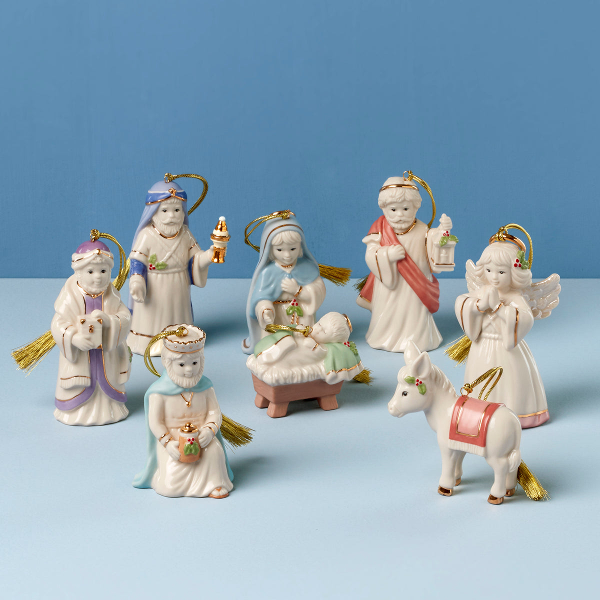 First Blessings Nativity 8Piece Ornament Set Lenox Corporation