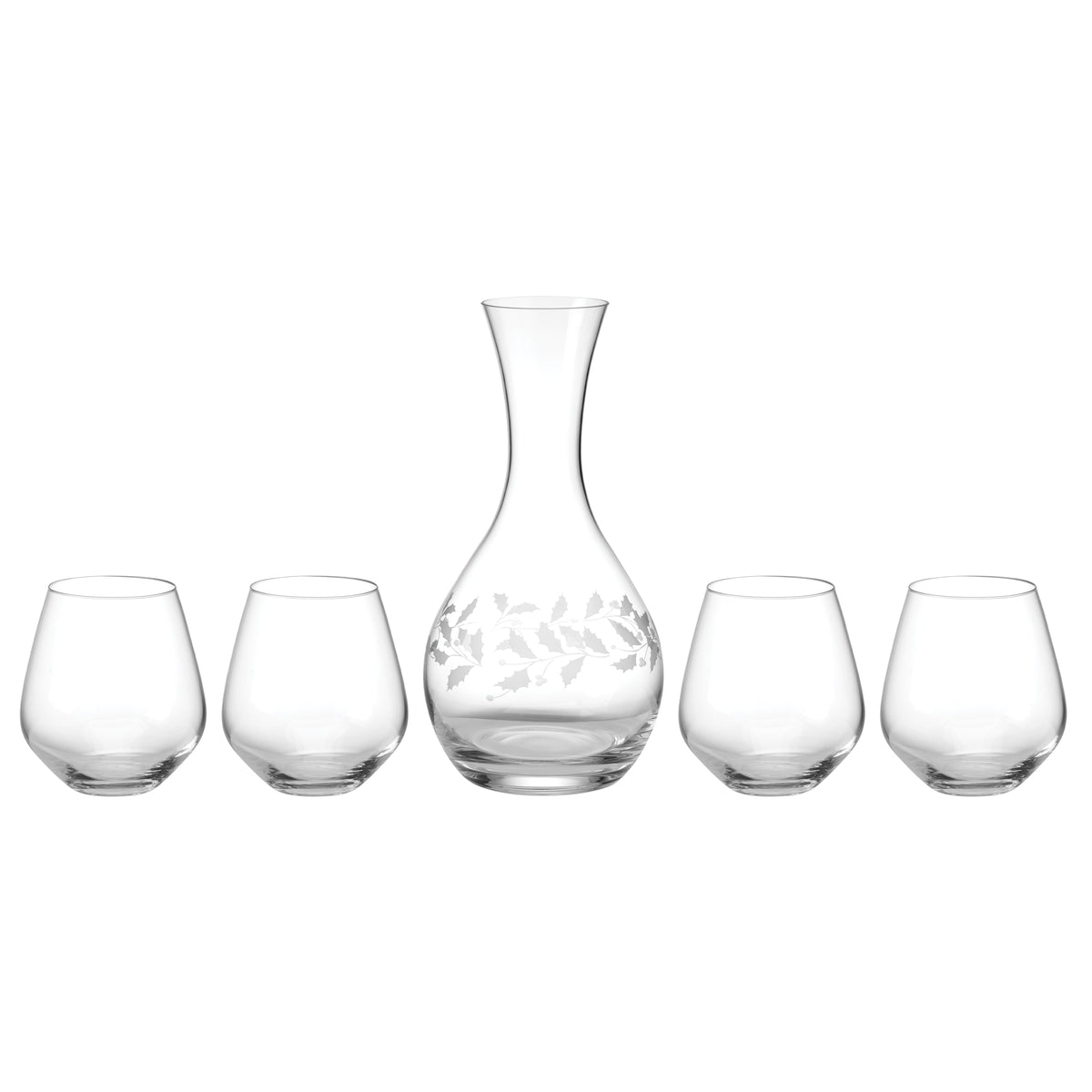 Save big on Holiday 3-Piece Decanter & Wine Glasses Set Lenox