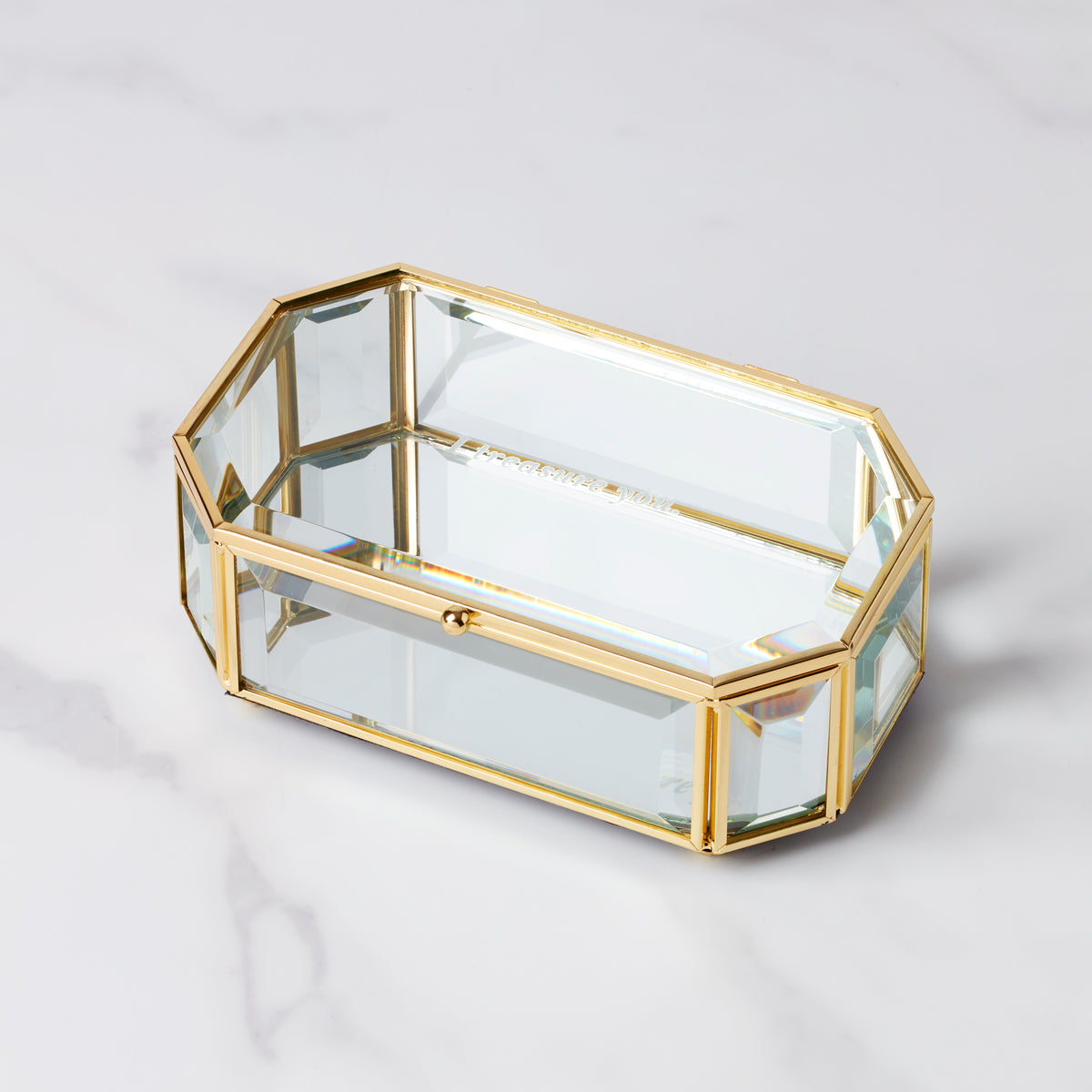 Kate sold spade glass jelwelry box