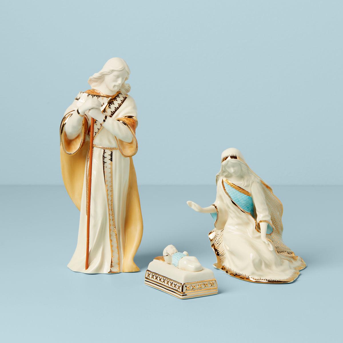 First Blessing Nativity 3Piece Family Figurine Lenox Corporation