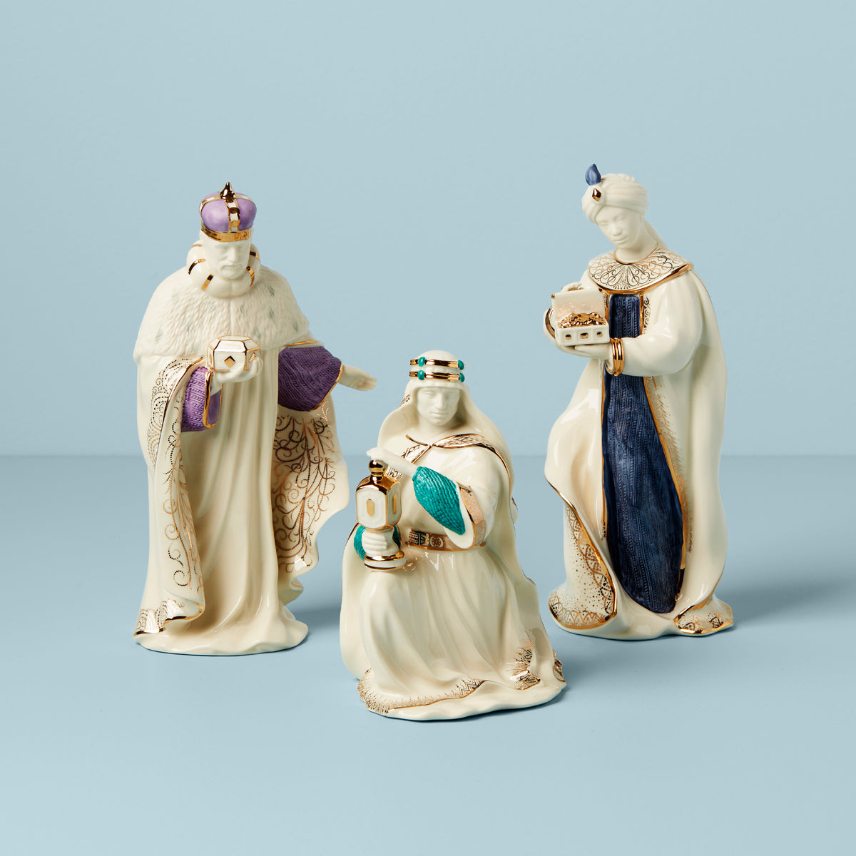 First Blessing Nativity Three Kings Figurine Set Lenox Corporation