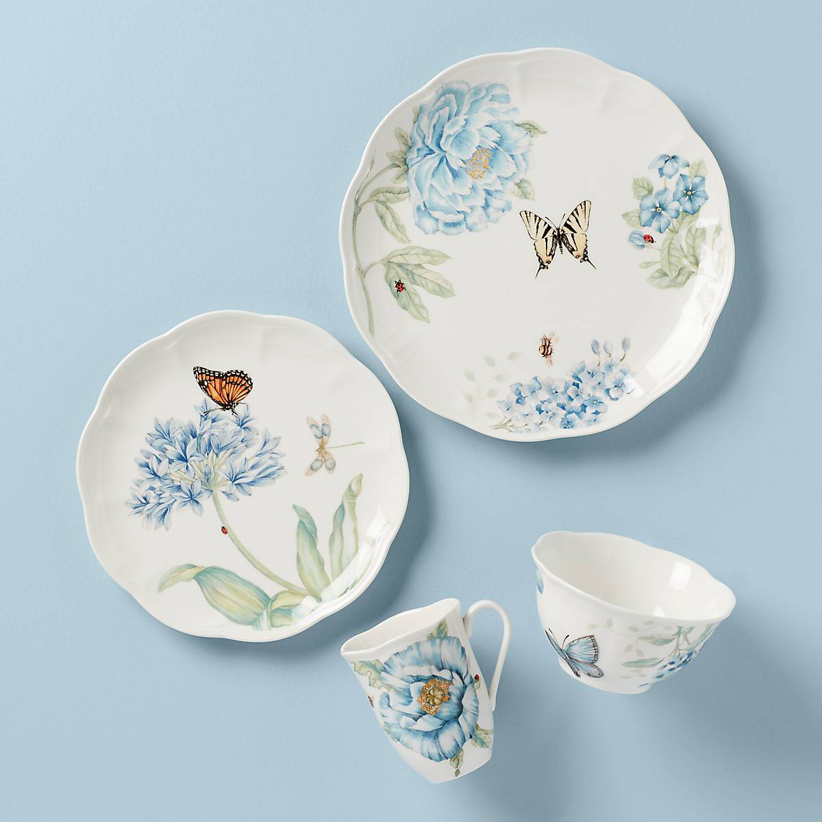 Butterfly Meadow Blue 4-Piece Place Setting – Lenox Corporation