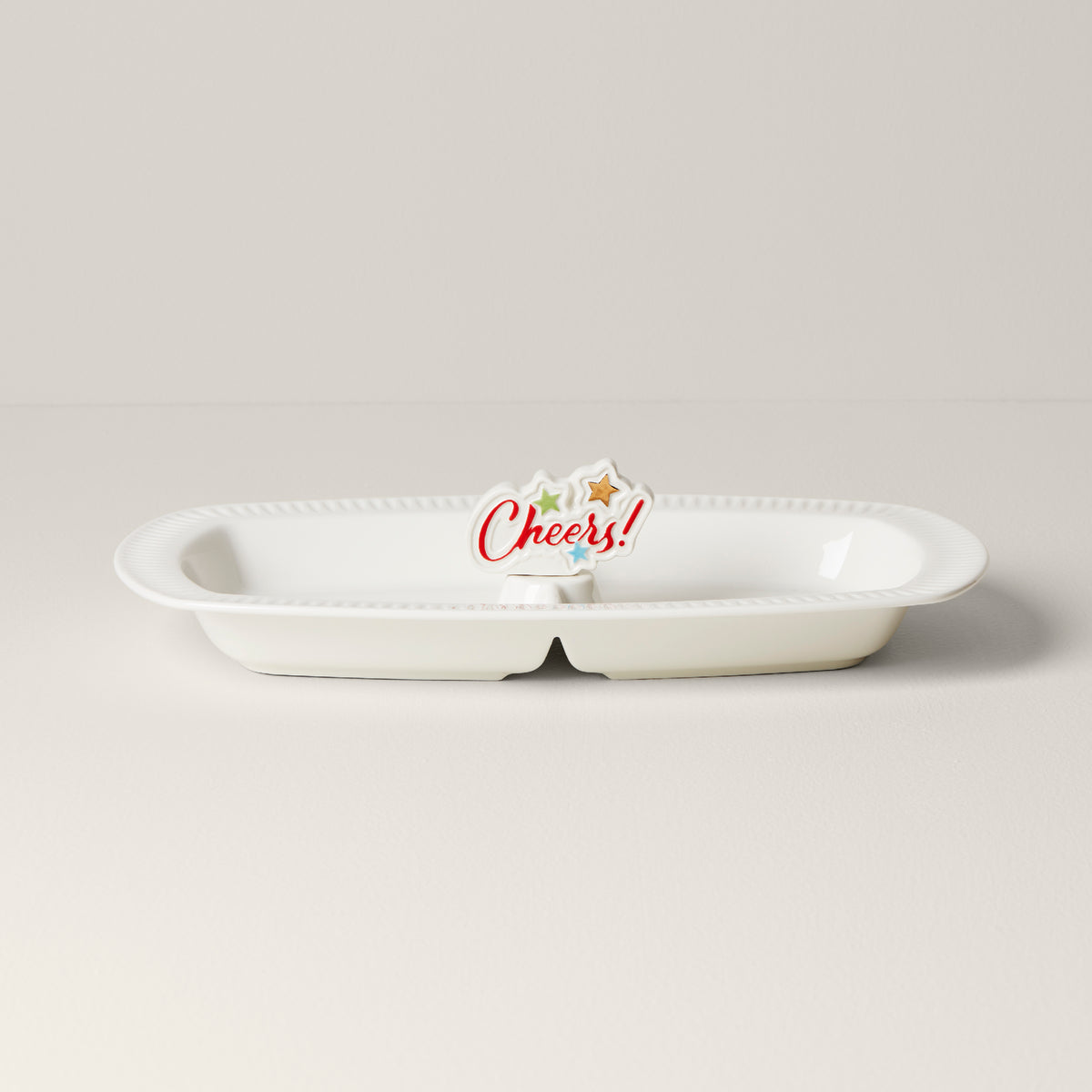 Cheers.US Divided Serving Tray Platter with Lid & Handle Storage