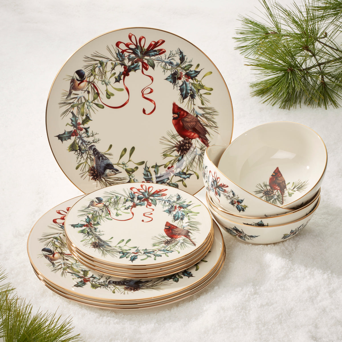 NEW Lenox Christmas Winter Greetings Earthenware Platter, factory Lenox Christmas Platte