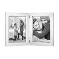 Classic Silverplate 5" x 7" Double Photo Frame