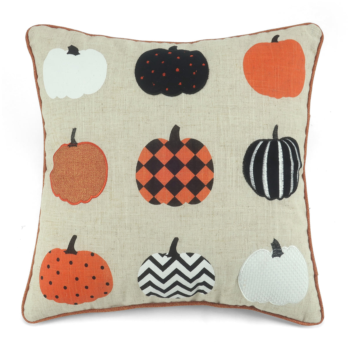 Halloween Pumpkin Line Up Pillow 18x18 – Lenox Corporation