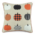 Halloween Pumpkin Line Up Pillow 18x18