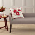 Poinsettia Meadow 20x20 Throw Pillow