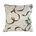 Holiday Nouveau Ribbon 20x20 Throw Pillow