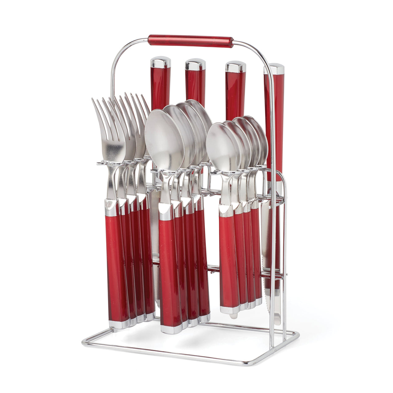 16-piece selling cutlery set, red