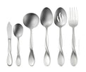 Satin Aquarius 6 Piece Fine Flatware Serving Set