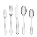 Rendezvous Mirror Hammered 20-Piece Flatware Set