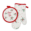 Bayberry "Peace & Joy" 2-Piece Oven Mitt & Pot Holder Set