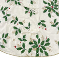 Scattered Holly Holiday Tree Skirt