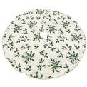 Scattered Holly Holiday Tree Skirt