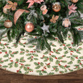 Golden Holly Holiday Tree Skirt