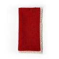 French Perle Red Dinner Napkins, Set of 4