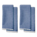 French Perle Periwinkle 19x19 Dinner Napkins, Set of 4