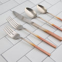 Kelvin Copper Ombre 20-Piece Flatware Set