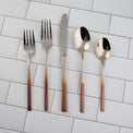 Kelvin Copper Ombre 20-Piece Flatware Set