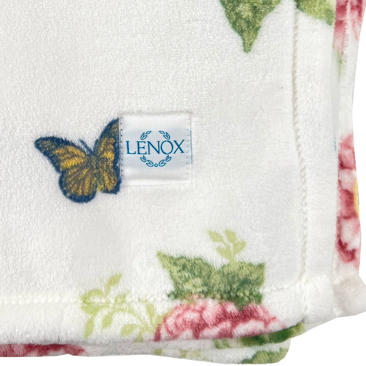 Butterfly Meadow Hydrangea Throw Blanket Lenox Corporation