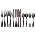 Eliana Black 12-Piece Flatware Set