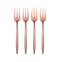 Gaze Copper Mirror Cocktail Forks, Set of 4