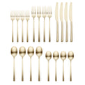 Beacon Champagne Satin 20-Piece Flatware Set