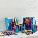 Delia Rainbow Mirror 20-Piece Flatware Set