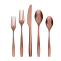 Averie Copper Satin 20-Piece Flatware Set