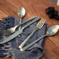 Gilda Champagne Satin 20-Piece Flatware Set