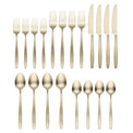 Nylah Champagne 20-Piece Flatware Set