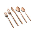 Kiki Copper Satin 20-Piece Flatware Set