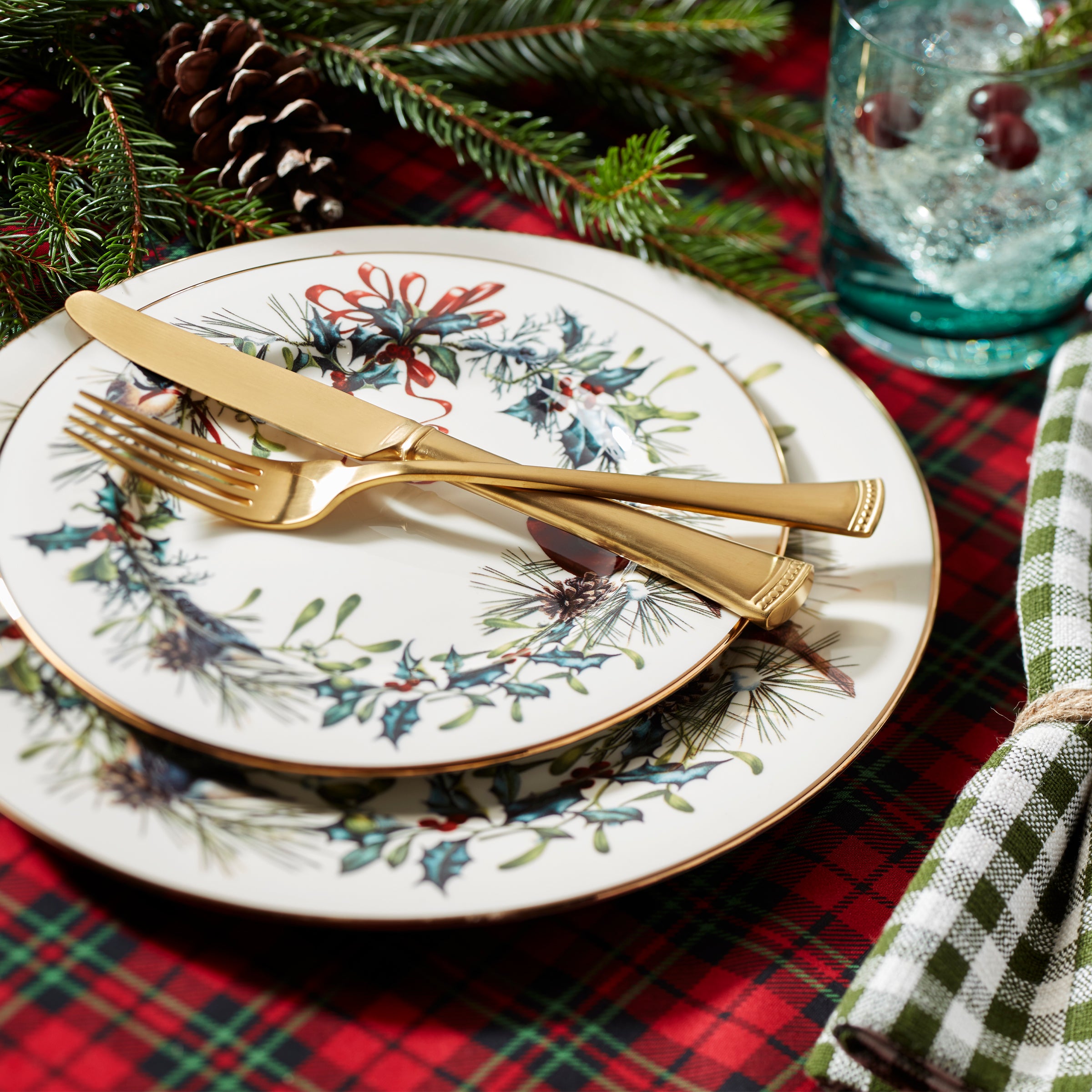 Winter Greetings 12-Piece Dinnerware Set