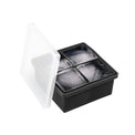 4-Cube Large Clear Lid Ice Mold