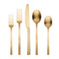 Beacon Gold Satin 45-Piece Flatware Set