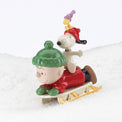 SNOOPY&#8482;'s Sledding Adventure Figurine by Lenox