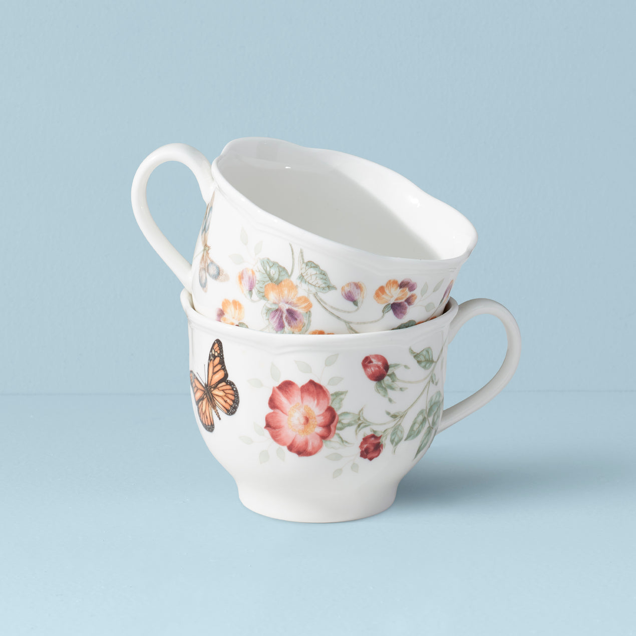 Butterfly Meadow 2 Piece Latte Mug Set