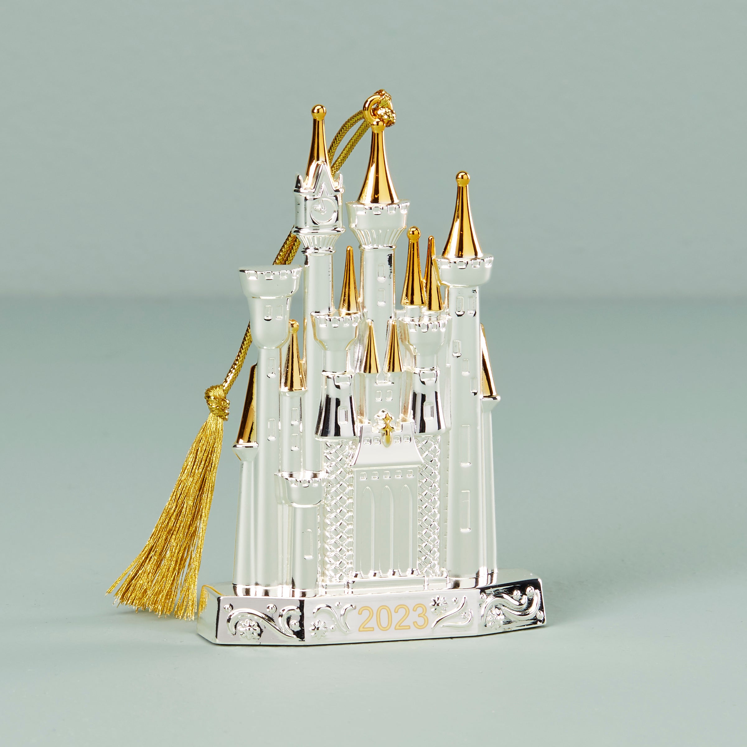 2023 Silver-plated Metal Disney Castle Ornament