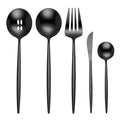 Skandia Zephyr Black 45 Piece Flatware Set