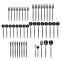 Skandia Zephyr Black 45 Piece Flatware Set