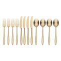 Ayla Champagne 12 Piece Flatware Set