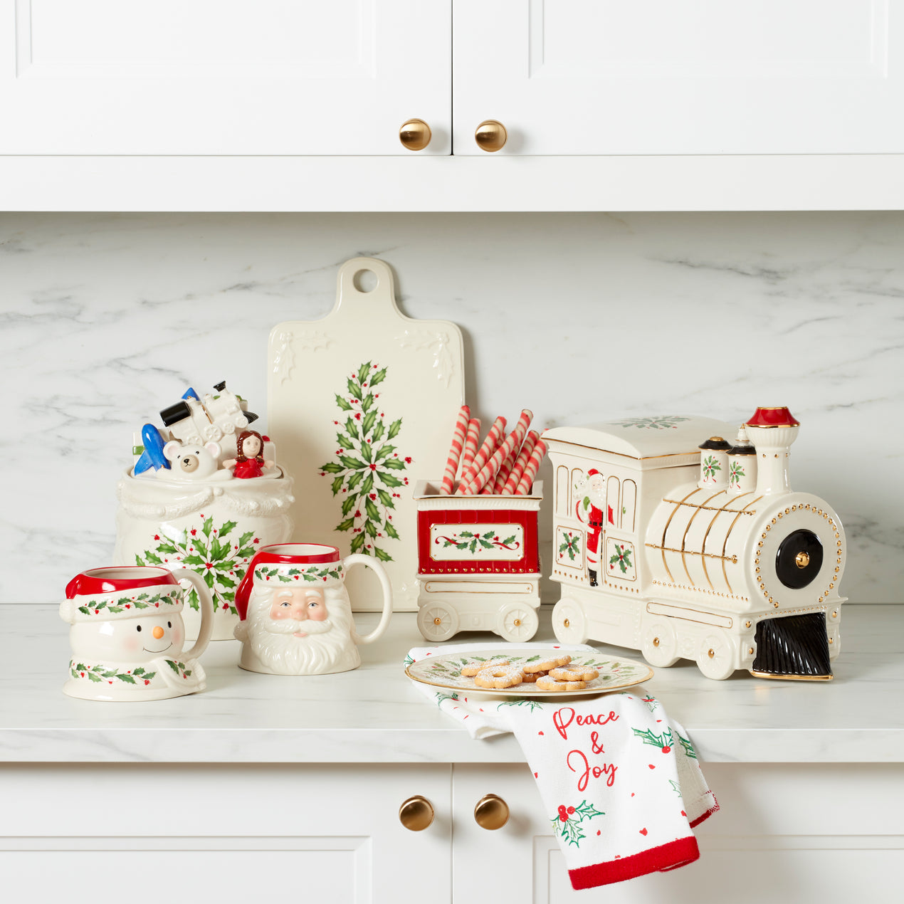 Holiday Square Baker Baking Pan 8 X 8, Lenox Holly Pattern 