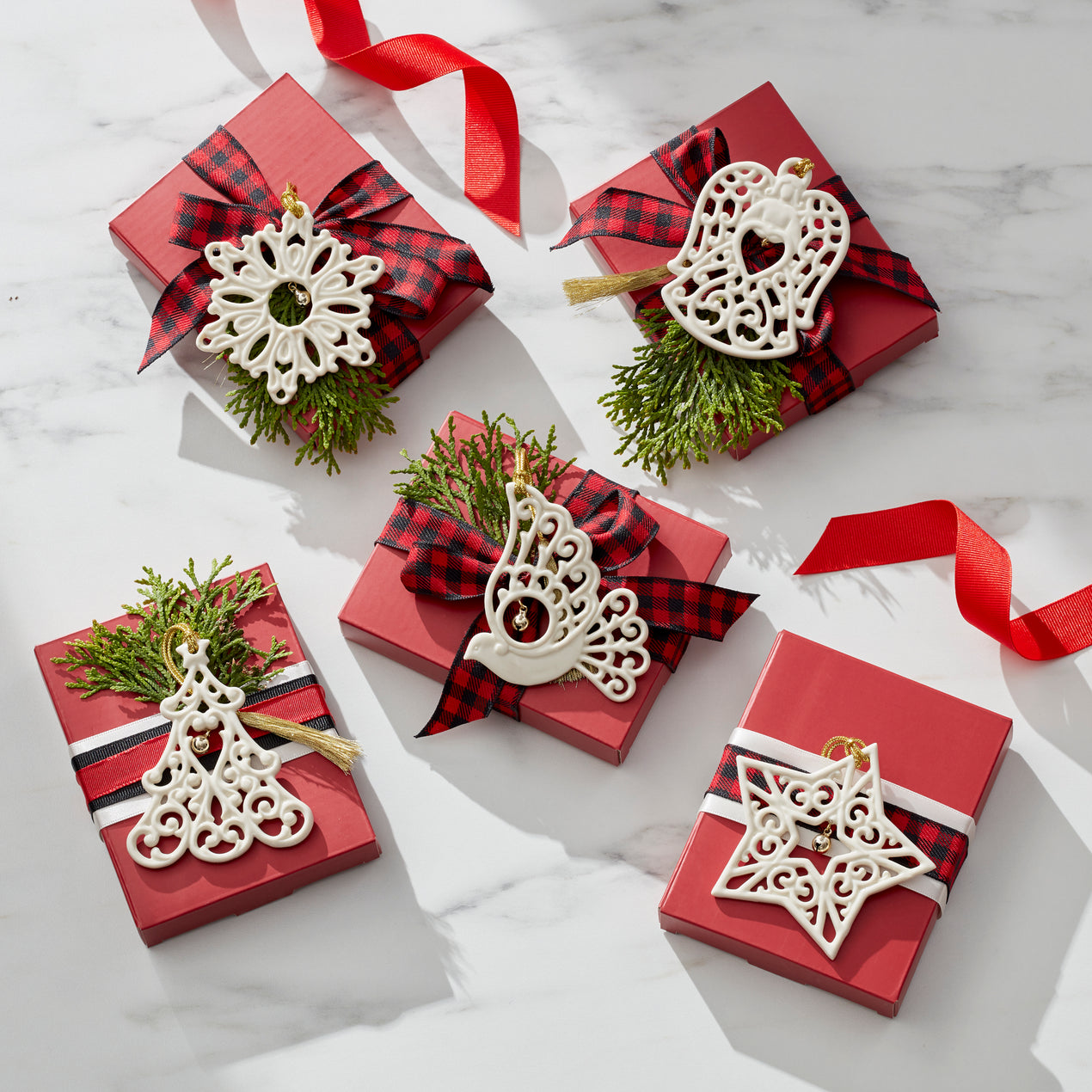 Pierced Floating Jingle Bell Ornaments, Set of 5 – Lenox Corporation